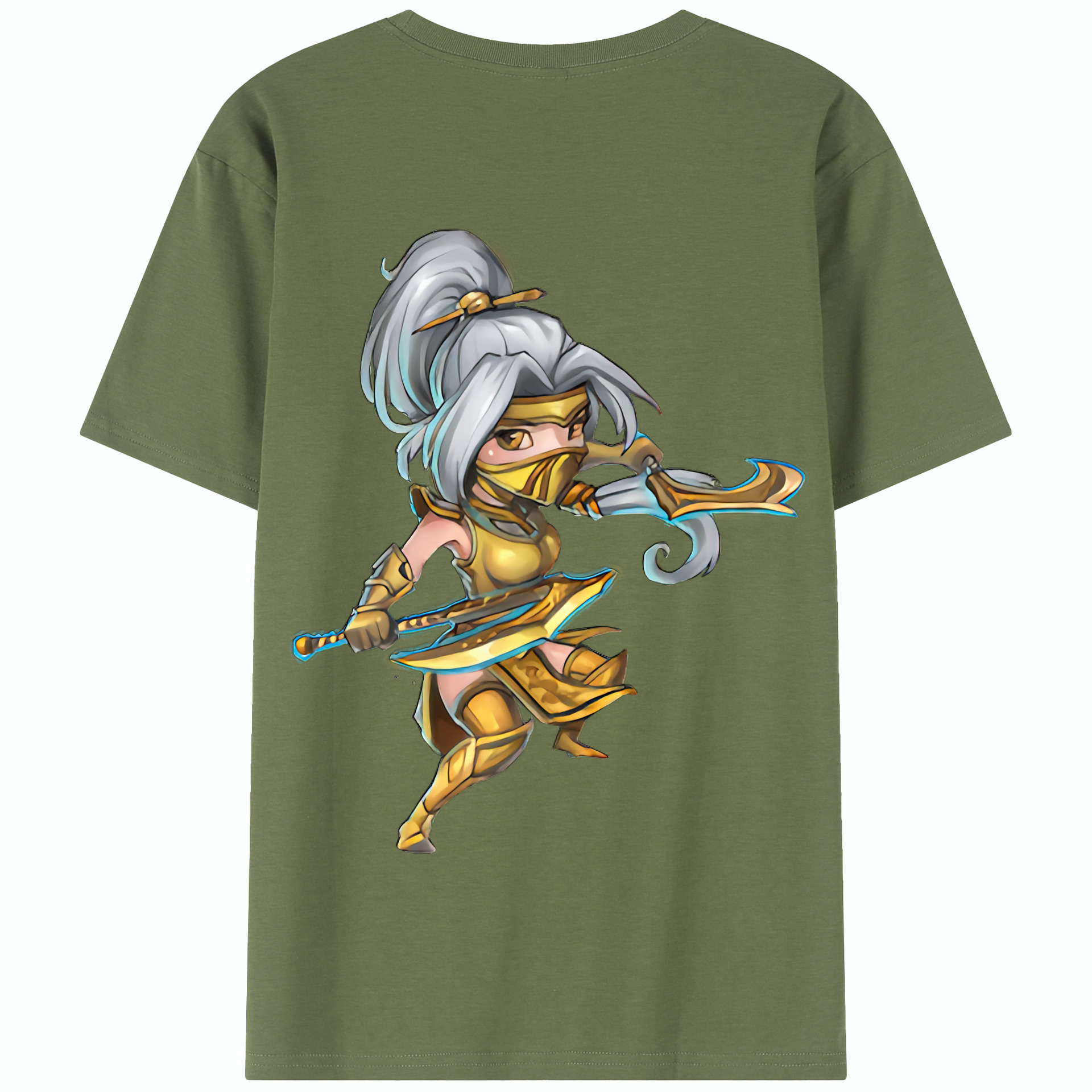 リーグ・オブ・レジェンド League of Legends LOL 綿100％半袖Tシャツ（背面プリント）